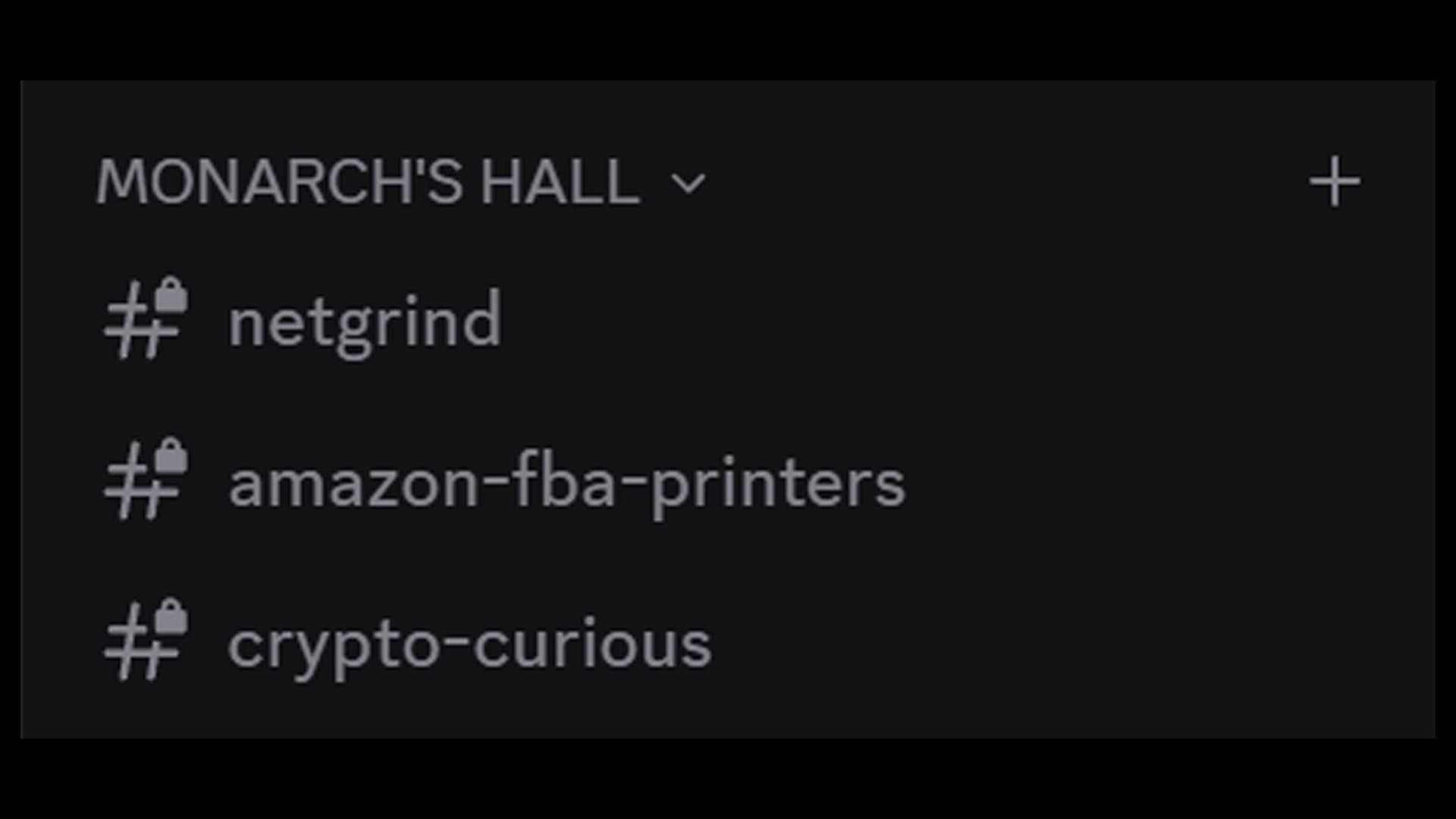 Private community screenshot