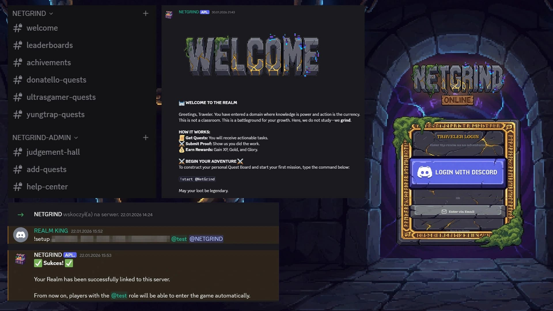 Discord sync gate screen screenshot